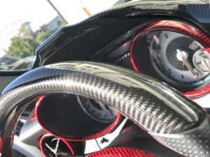 Mercedes Benz SLK  Backside Instrument Gauge Cover - Carbon Fiber - R172